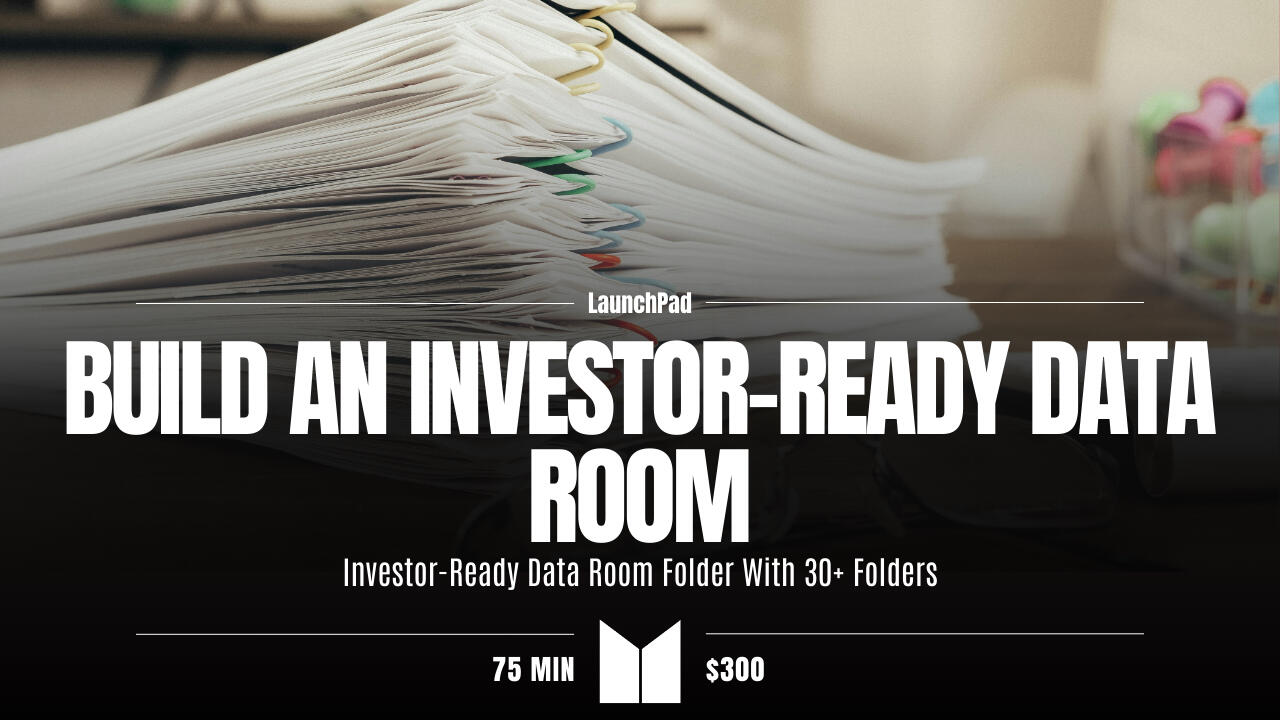 Craft a data-room to be investor ready and level up your business